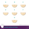 Kép 1/2 - Dekorálható félkör fa tábla alap, több színben és méretben, 5 - 55 cm