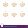 Kép 1/2 - Dekorálható szív fa tábla alap, több színben és méretben, 5 - 55 cm
