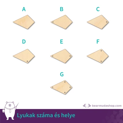 Dekorálható kristály fa tábla alap, több színben és méretben, 5 - 55 cm