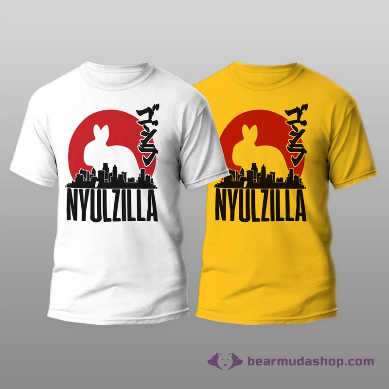 Nyúlzilla mintás férfi póló