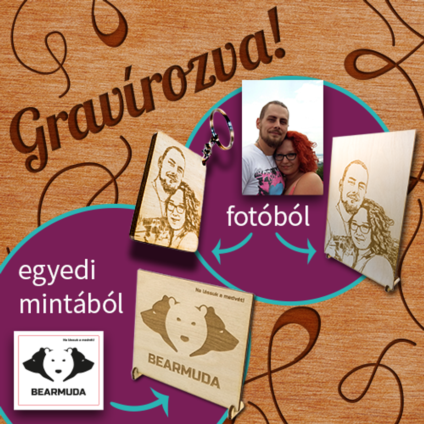 Gravírozás fotóból vagy egyedi mintából